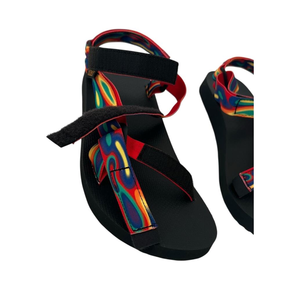 Teva Original Universal Unisex Rainbow Sandals Size 12 - Picture 6 of 8